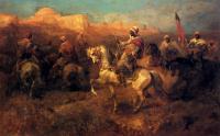 Adolf Schreyer - Arab Horsemen On The March